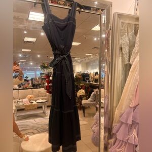 Caroline constas  Navy  Maxi Dress small